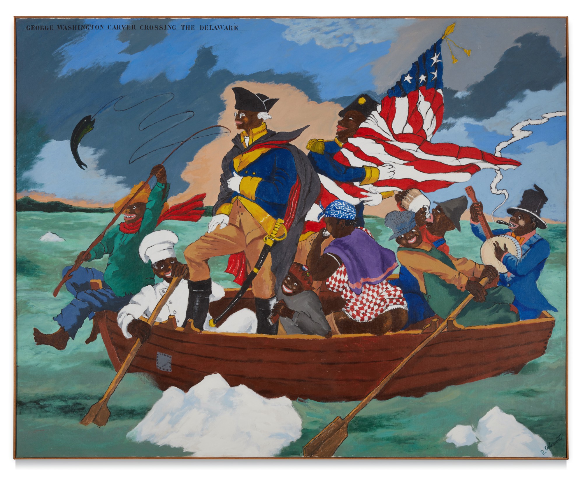 George Washinton crossing the Delaware – or is he?